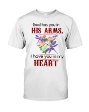 Dragonfly God Has You In His Arms SB3523 Classic T-Shirt front