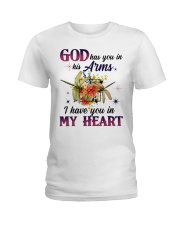 Dragonfly God Has You In His Arms FT0001 Ladies T-Shirt tile