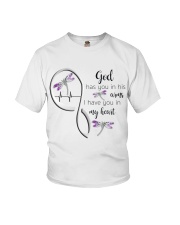 DRAGONFLY GOD HAS YOU IN HIS ARMS - BEST SELLER Youth T-Shirt tile