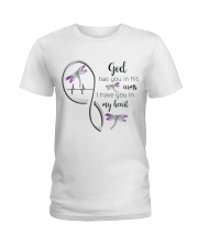 DRAGONFLY GOD HAS YOU IN HIS ARMS - BEST SELLER Ladies T-Shirt tile