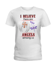 Dragonfly I Believe Angels SB3531 Ladies T-Shirt tile