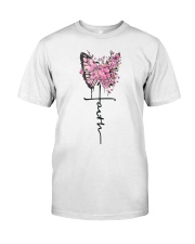 Butterfly Pink Cc Awareness Faith - LTE Classic T-Shirt front