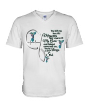 HUMMINGBIRD YOU LEFT ME - BEST SELLER V-Neck T-Shirt tile