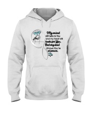 Blue Butterflies Infinity Love - LTE Hooded Sweatshirt tile