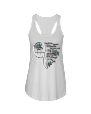 Blue Hummingbird You Left Me Ladies Flowy Tank tile