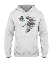 Blue Hummingbird You Left Me Hooded Sweatshirt tile