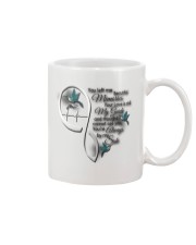 Blue Hummingbird You Left Me Mug tile