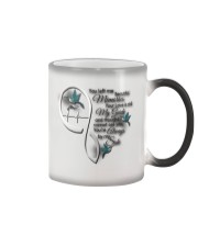 Blue Hummingbird You Left Me Color Changing Mug tile