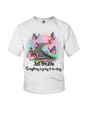Butterfly Just Breathe PT0137 Youth T-Shirt tile