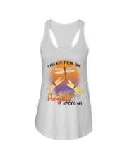 Dragonfly I Believe There Are Angels - LTE Ladies Flowy Tank tile