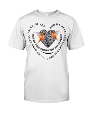 Orange Hummingbird Heart Tree Of Life - LTE Classic T-Shirt front