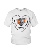 Orange Hummingbird Heart Tree Of Life - LTE Youth T-Shirt tile