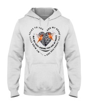 Orange Hummingbird Heart Tree Of Life - LTE Hooded Sweatshirt tile