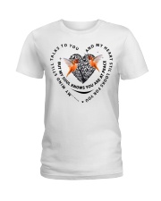 Orange Hummingbird Heart Tree Of Life - LTE Ladies T-Shirt tile