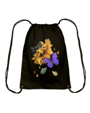 Butterfly Sunflower Art - LTE Drawstring Bag tile