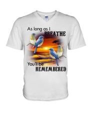 Bird As Long As I Breathe SB3740 V-Neck T-Shirt tile