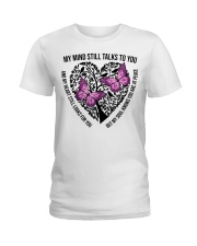 Pink Butterflies On Heart Tree Of Life - LTE Ladies T-Shirt tile