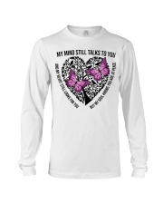 Pink Butterflies On Heart Tree Of Life - LTE Long Sleeve Tee tile