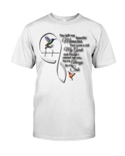 Green Hummingbird You Left Me Classic T-Shirt front