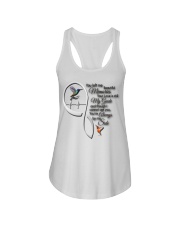 Green Hummingbird You Left Me Ladies Flowy Tank tile