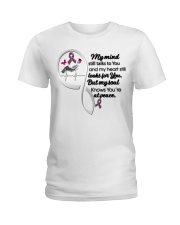 Pink Butterflies Ribbon Infinity Love - LTE Ladies T-Shirt tile