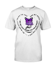 Purple Butterfly Rose - LTE Classic T-Shirt front