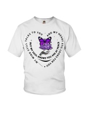 Purple Butterfly Rose - LTE Youth T-Shirt tile