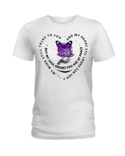 Purple Butterfly Rose - LTE Ladies T-Shirt tile
