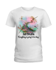 Dragonfly Just Breathe PT0137 Ladies T-Shirt tile