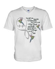 HUMMINGBIRD YOU LEFT ME - BEST SELLER V-Neck T-Shirt tile