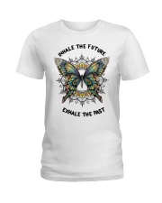 Mandala Butterfly Inhale Exhale - LTE Ladies T-Shirt tile