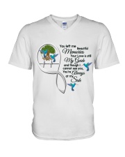 HUMMINGBIRD YOU LEFT ME - BEST SELLER V-Neck T-Shirt tile