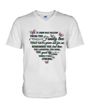 Gem Butterflies A Limb Has Fallen V-Neck T-Shirt tile