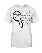 DRAGONFLY GOD HAS YOU IN HIS ARMS - BEST SELLER Classic T-Shirt front