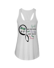 DRAGONFLY GOD HAS YOU IN HIS ARMS - BEST SELLER Ladies Flowy Tank tile