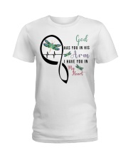 DRAGONFLY GOD HAS YOU IN HIS ARMS - BEST SELLER Ladies T-Shirt tile