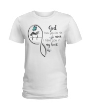 Blue Butterfly God Has You - LTE Ladies T-Shirt tile