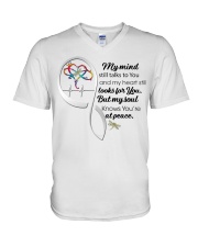 Dragonflies Heart Infinity Zen Color - LTE V-Neck T-Shirt tile