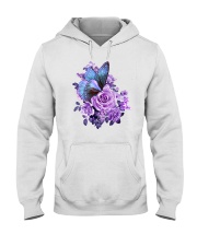 Butterfly Purple Rose - LTE Hooded Sweatshirt tile