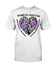Purple Butterflies On Heart Tree - LTE Classic T-Shirt front