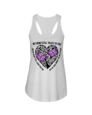 Purple Butterflies On Heart Tree - LTE Ladies Flowy Tank tile
