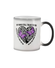 Purple Butterflies On Heart Tree - LTE Color Changing Mug tile