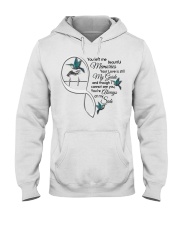 Green Hummingbirds On Lady Hand - LTE Hooded Sweatshirt tile