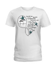 Green Hummingbirds On Lady Hand - LTE Ladies T-Shirt tile