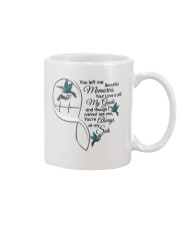 Green Hummingbirds On Lady Hand - LTE Mug tile