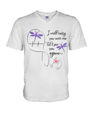 DRAGONFLY I WILL CARRY YOU WITH ME - BEST SELLER V-Neck T-Shirt tile