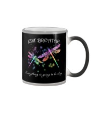Dragonfly Just Breathe - LTE Color Changing Mug tile