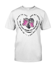 Pink Butterflies Cancer Heart Tree Of Life - LTE Classic T-Shirt front