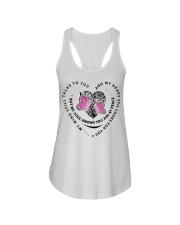Pink Butterflies Cancer Heart Tree Of Life - LTE Ladies Flowy Tank tile