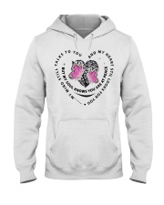 Pink Butterflies Cancer Heart Tree Of Life - LTE Hooded Sweatshirt tile